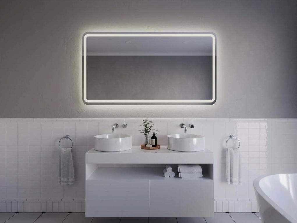 Atypische badkamerspiegel met LED verlichting A11
