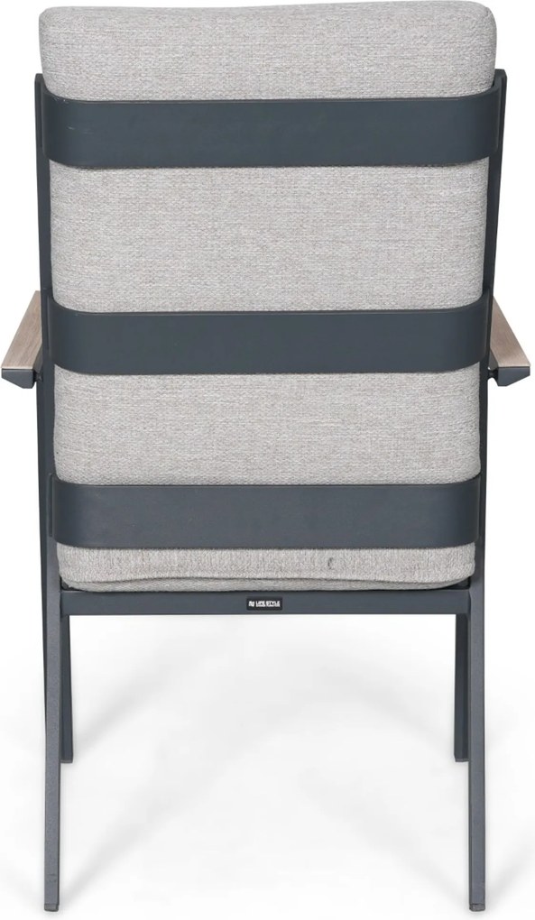 Tuinset 4 personen 155 cm Aluminium Grijs Lifestyle Garden Furniture Lecce/Young