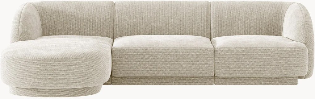 Chenille hoekbank Miley (4-zits)