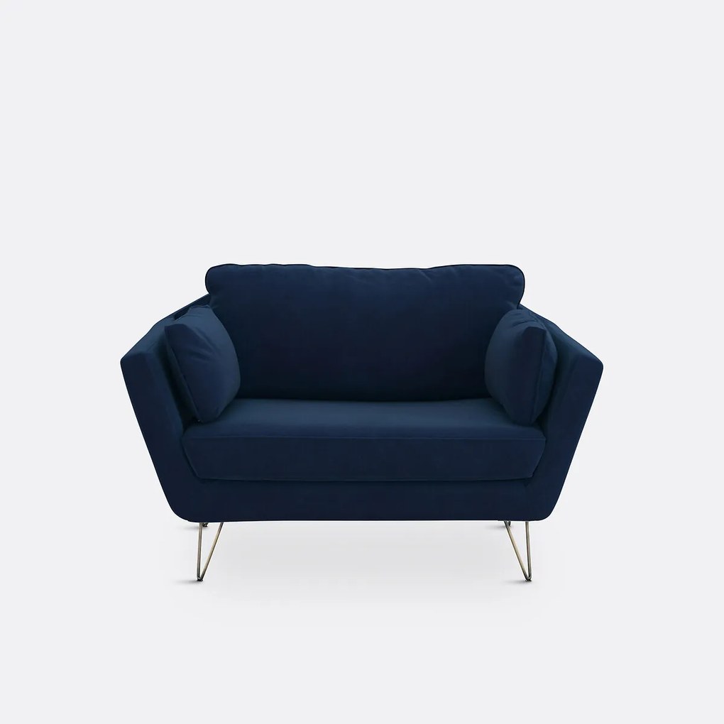 Fauteuil XL in fluweel Topim