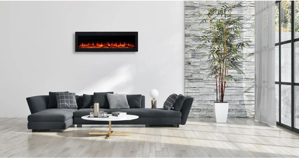 LumberQ In- opbouwsfeerhaard Kira 120 x 35 x 12,5 cm