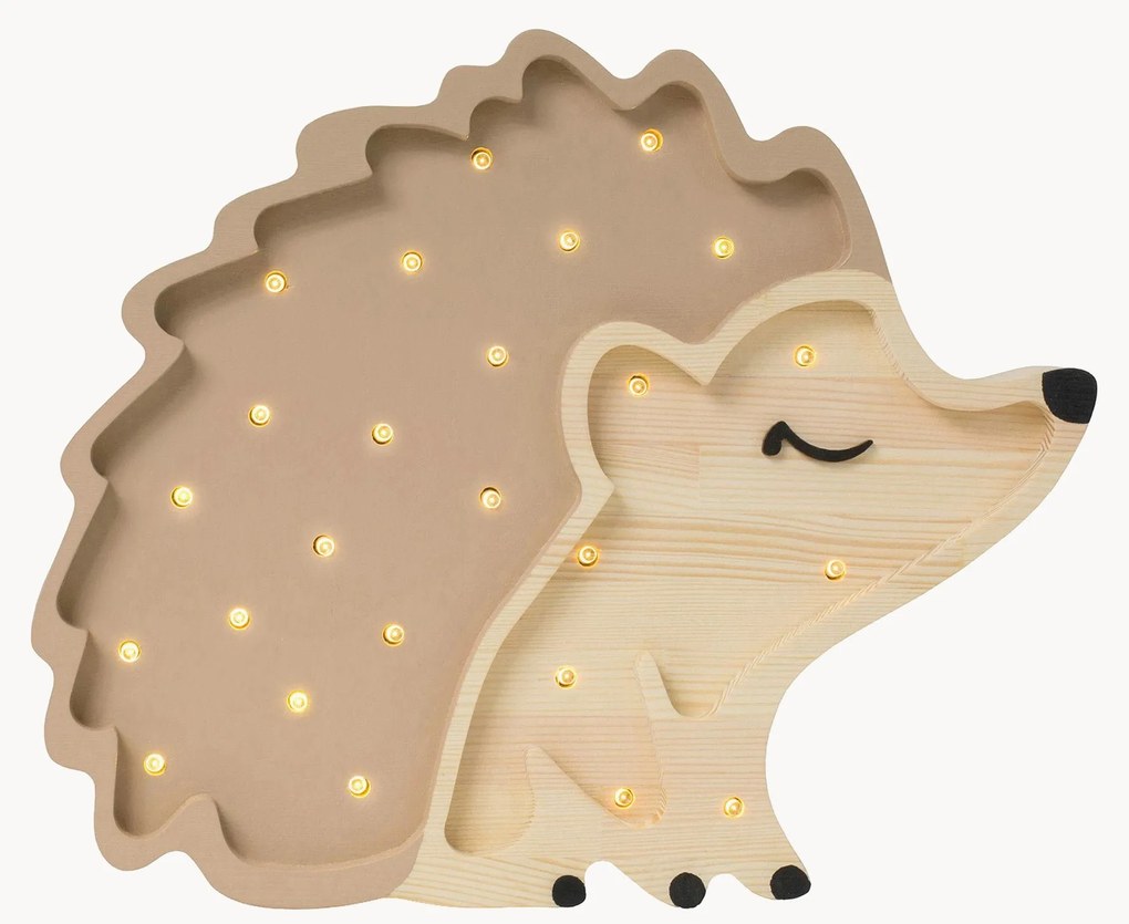 Handgemaakte LED-kinderlamp Hedgehog met timerfunctie en afstandsbediening, dimbaar