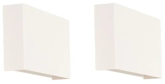 Set van 2 moderne wandlampen wit - Otan