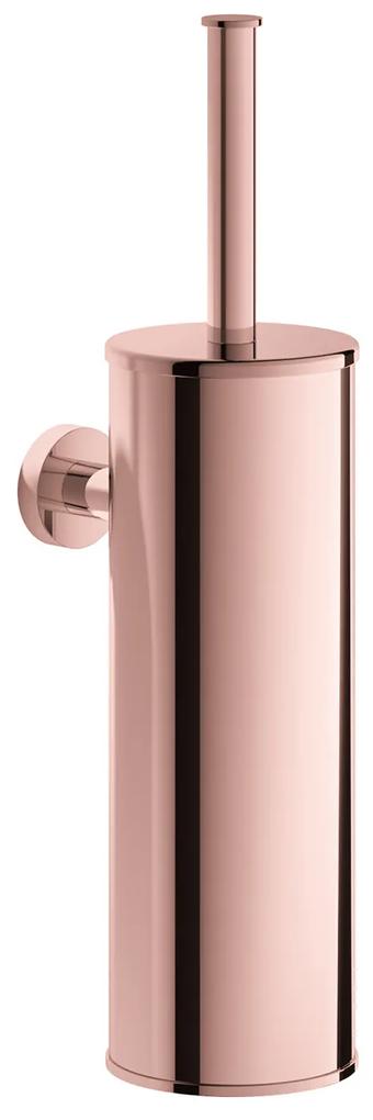 Toiletborstelgarnituur Hotbath Cobber Wandmodel Roze Goud