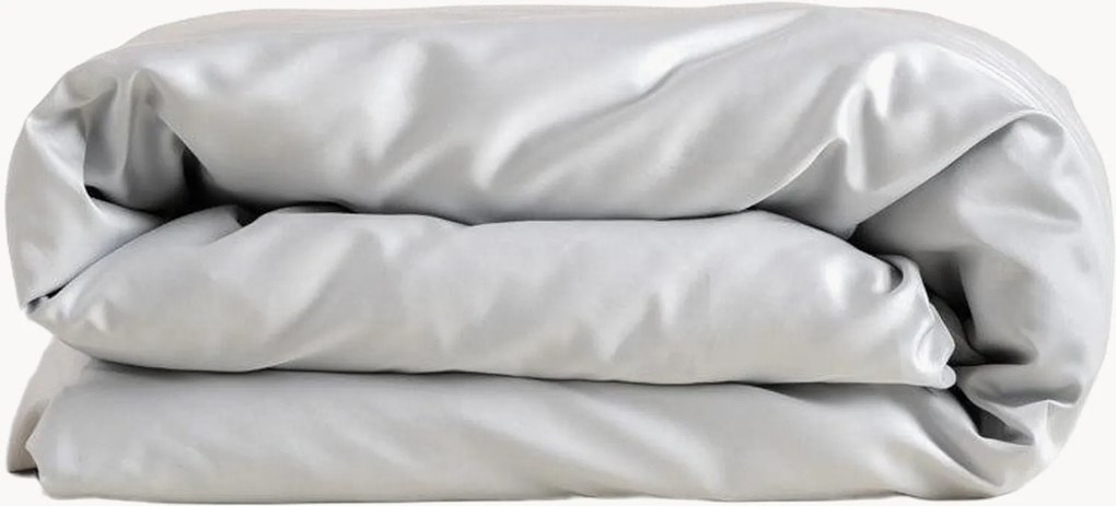 Perkal katoenen dekbedovertrek Pearl Gray