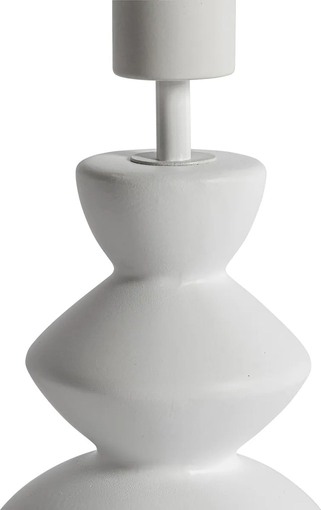 Design tafellamp wit velours kap groen met goud 25 cm - Alisia