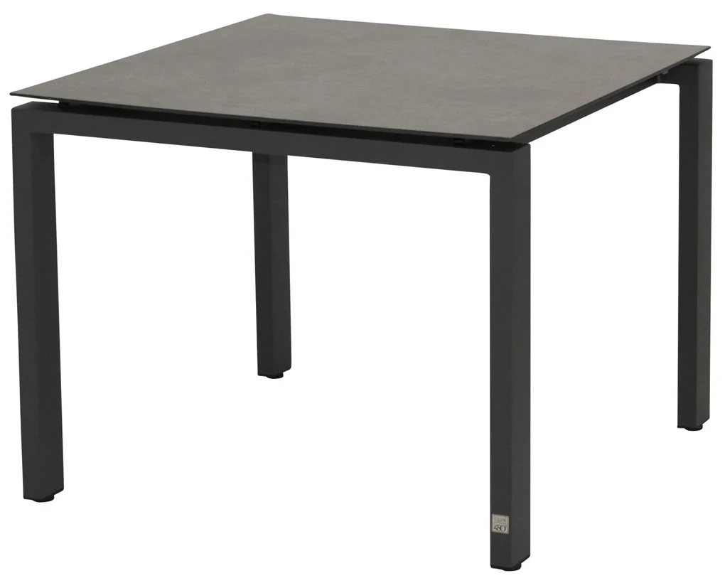 Goa dining tuintafel 95x95xH75 cm aluminium Slate antraciet 4 Seasons Outdoor
