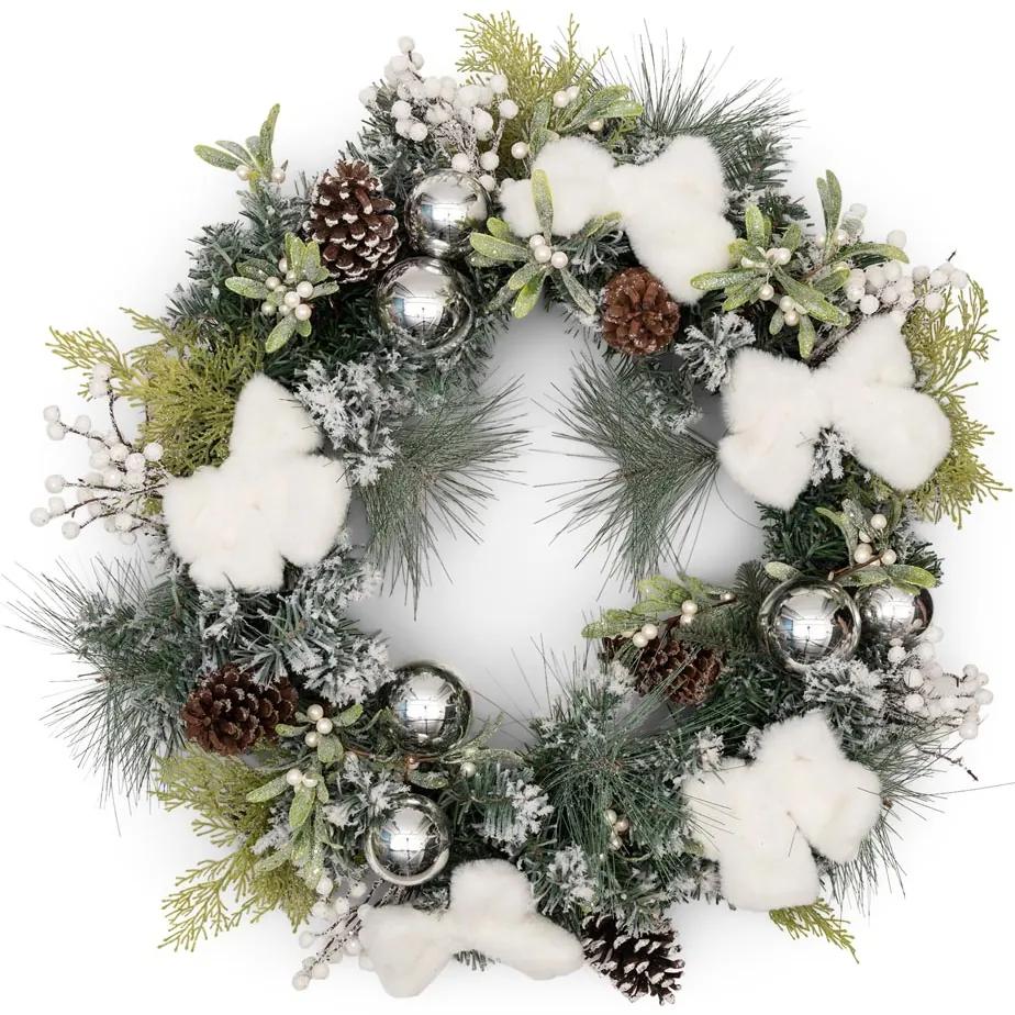 Rivièra Maison - Warm Wishes Wreath Dia 65 cm - Kleur: wit