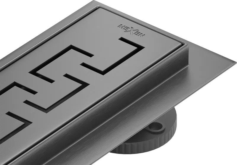 Mexen Flat 360° M15 draaibare lijn afvoer 100 cm, geborsteld pistoolgrijs - 1E24100-40