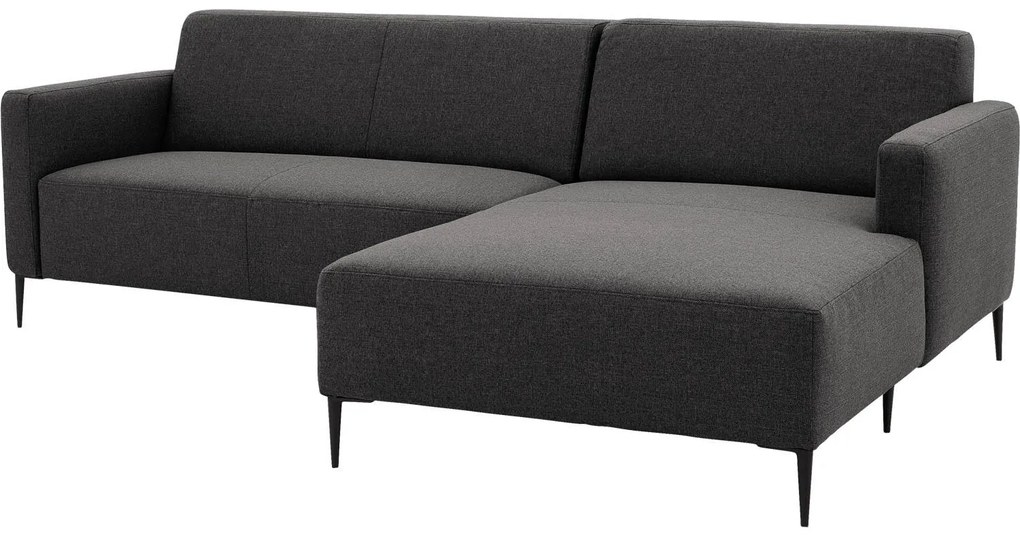 Goossens  Key West grijs, stof, 2-zits, modern design