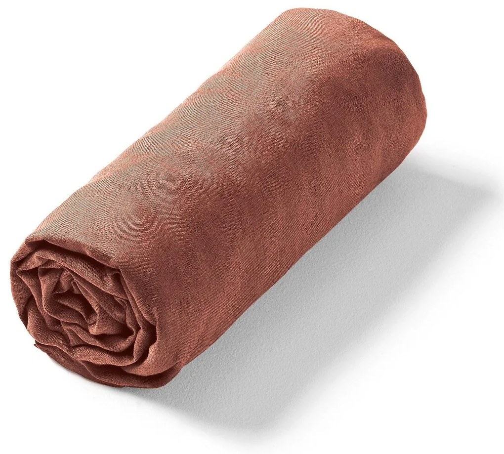 Hoeslaken in gewassen linnen, Elina