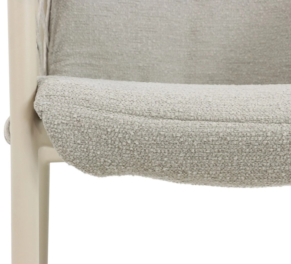 Tuinset 6 personen Aluminium/rope Taupe 4 Seasons Outdoor Allora/Boston