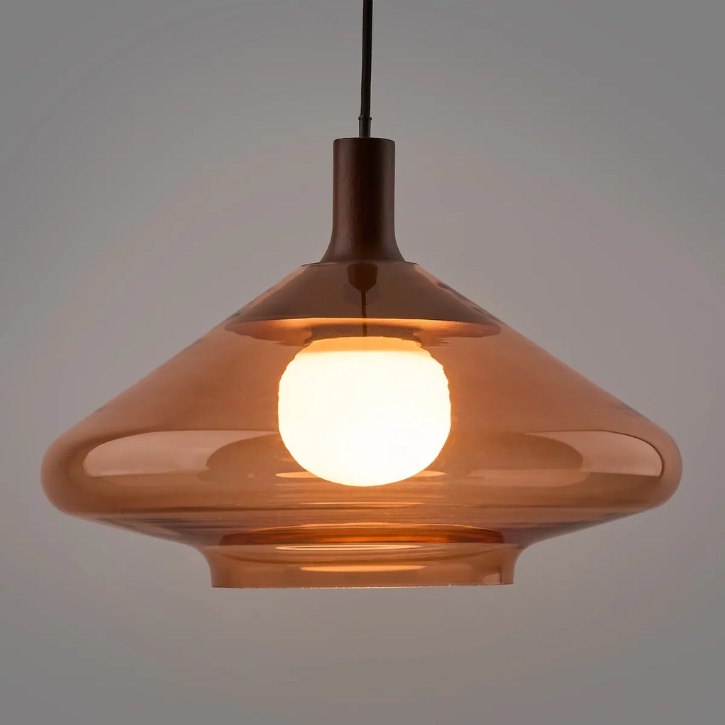 Hanglamp van gekleurd glas, diameter 37,8 cm, SOREL