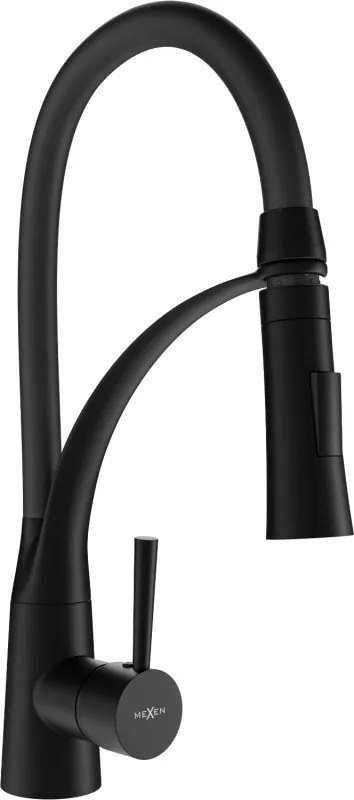 Mexen Aster keukenmengkraan, zwart - 73450-70