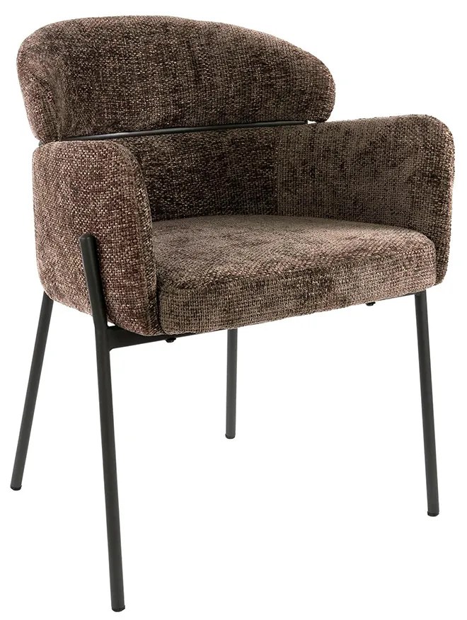 Comfortabele Eetkamerstoel Bruin