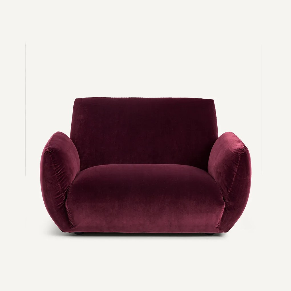 Fauteuil in fluweel, Spogano
