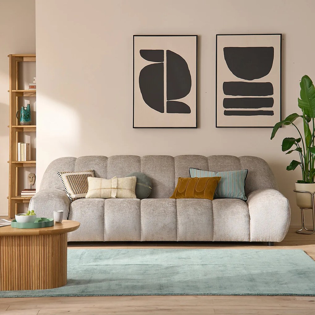 Draaibare fauteuil, dik fluweel, Nuria