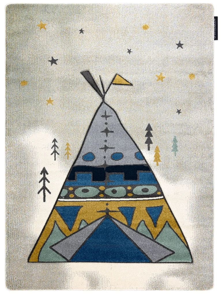 Tapijt PETIT TIPI grijskleuring