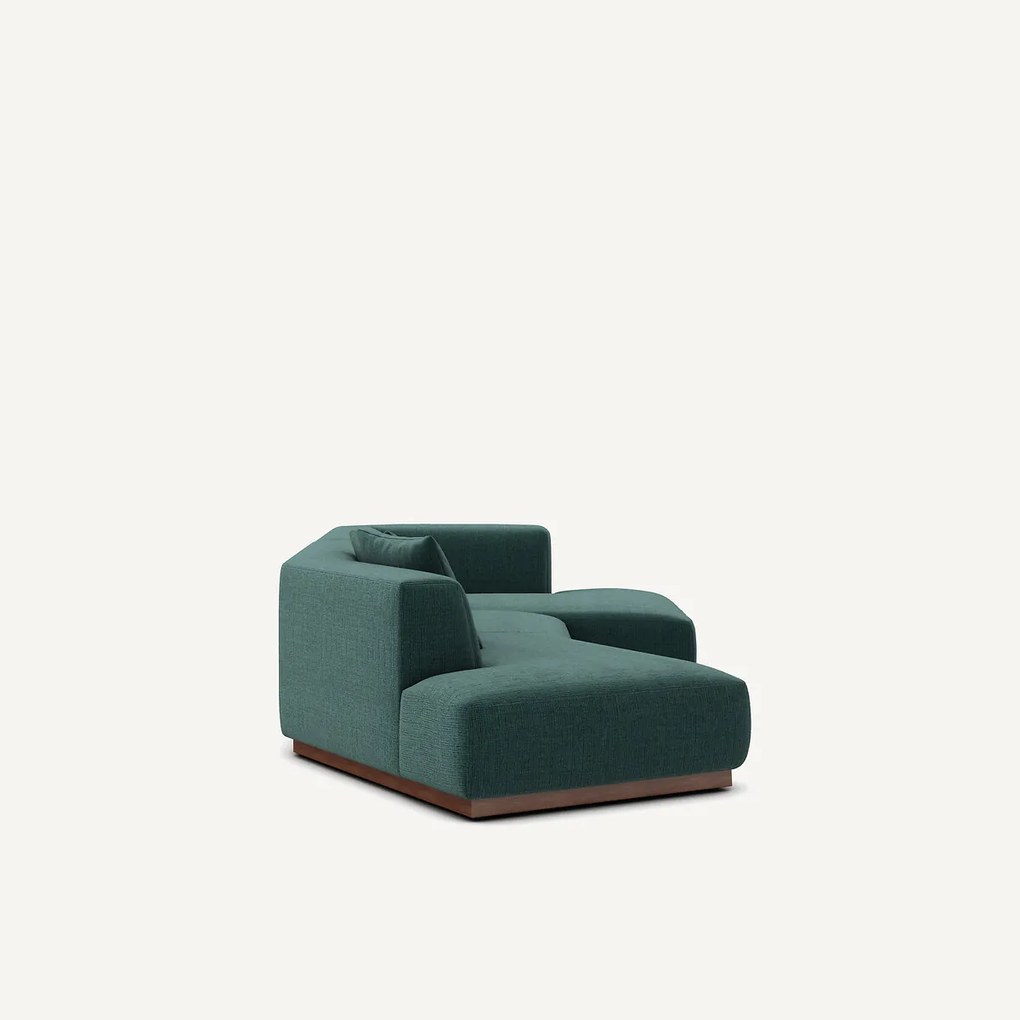 Rechtse open hoekbank in gespikkelde stof, Jacopo