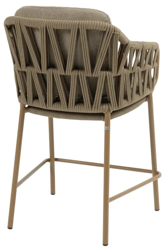 4 Seasons Outdoor Biarritz hoge tuinstoel amber Tuinstoel beige weerbestendig