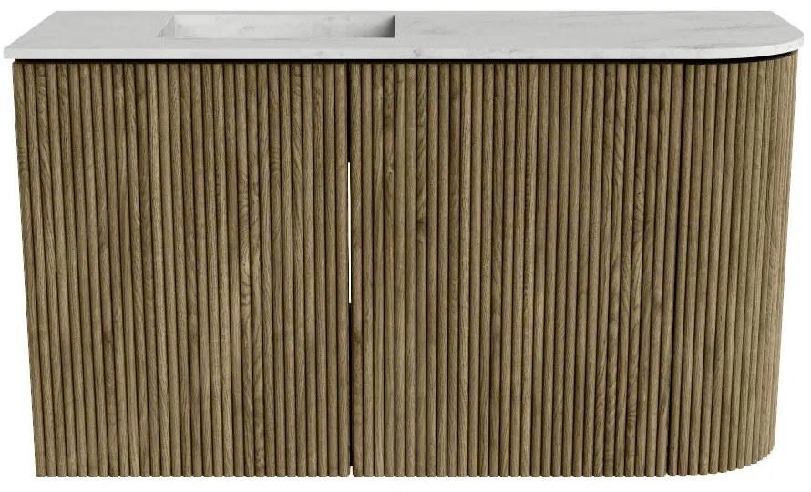 Mondiaz Joya DLux 70cm toiletmeubel ronding rechts dusk met wastafel faye links zonder kraangat opalo