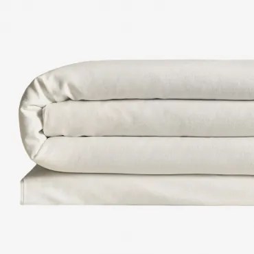 Sorana Linnen Dekbedovertrek 160g/m² Wit & Bed 150/160cm (240 X 220 Cm) - Sklum