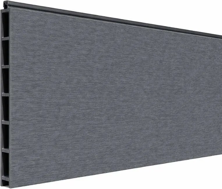 Tuindeur composiet Modular co-ex rock grey met antraciet alu frame compleet (90 x 180 cm)