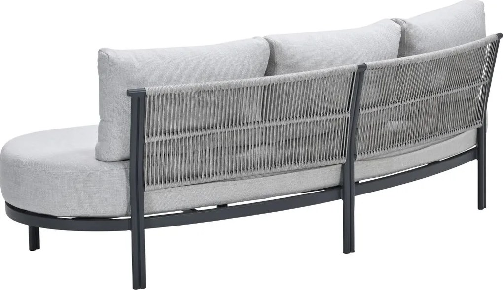 Garden Impressions Toscana loungebank L225 cm - donker grijs