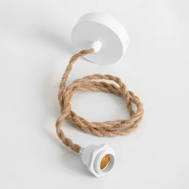 Buitenkabel Voor Plafondlamp In Polyethyleen Denise Wit - Sklum