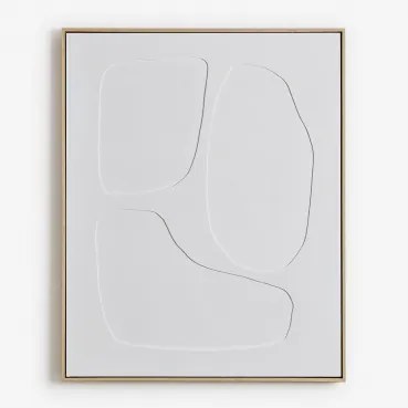 Handgeschilderd Decoratief Schilderij Met Helvon-reliëf B & 80 X 100 Cm - Sklum