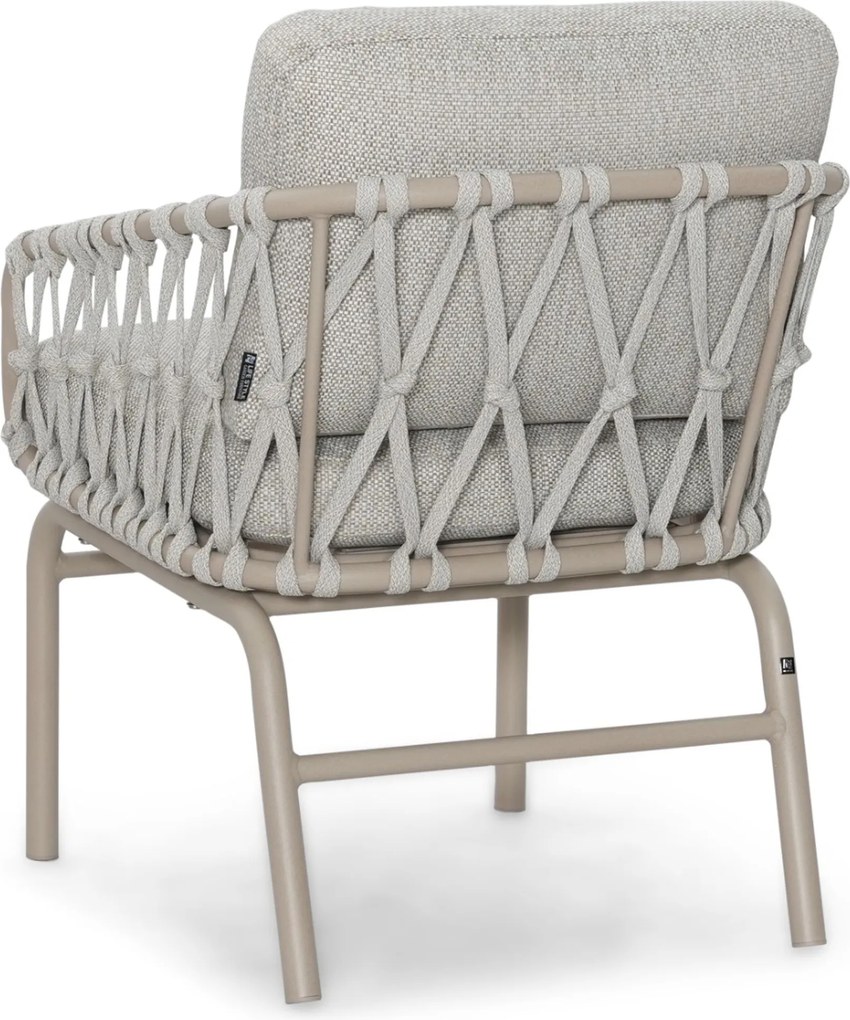 Tuinset 6 personen 220 cm Rope Taupe Lifestyle Garden Furniture Ventana/Provence