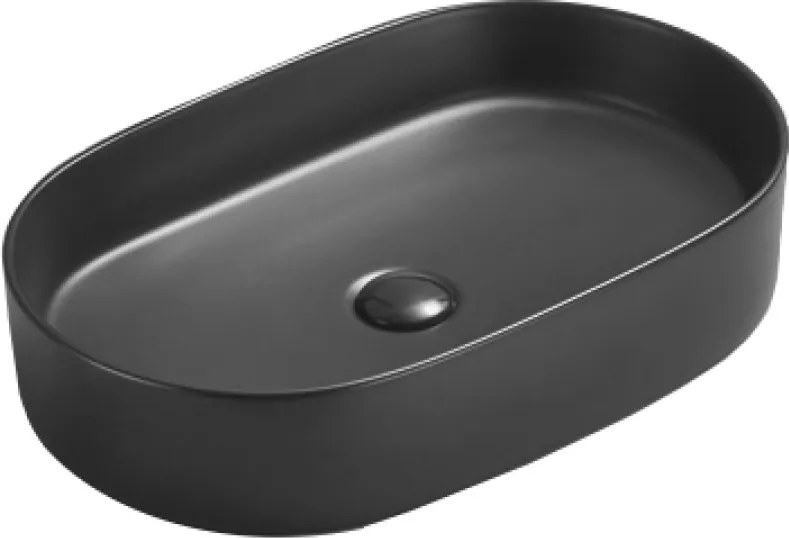 Mexen Celia opbouw waskom 60 x 38 cm, zwarte mat - 22206085