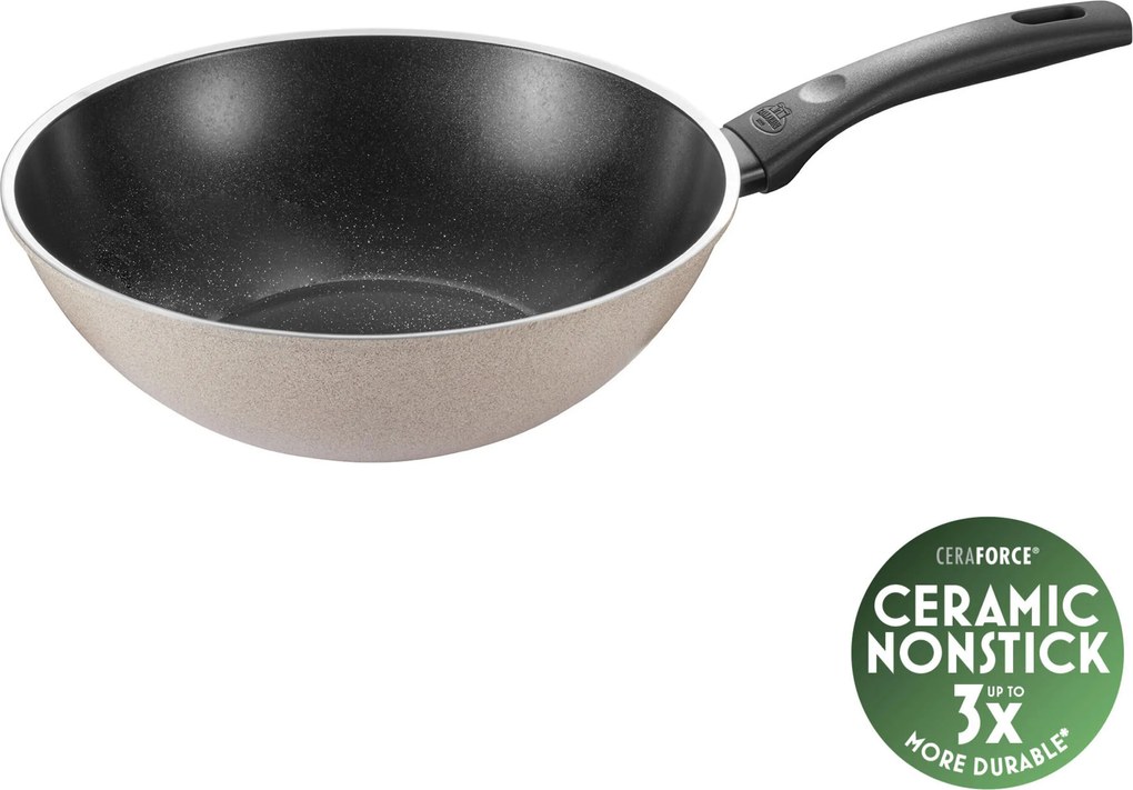 BALLARINI Ledro Wok, 28 cm, Aluminium, Keramische antiaanbaklaag - Ledro - BALLARINI