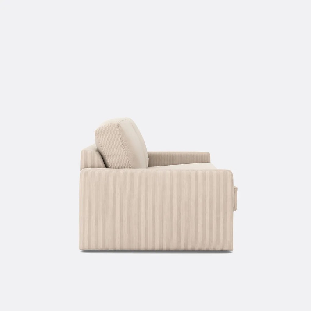 Slaapbank in ribfluweel, Comfort Bultex®, Marta