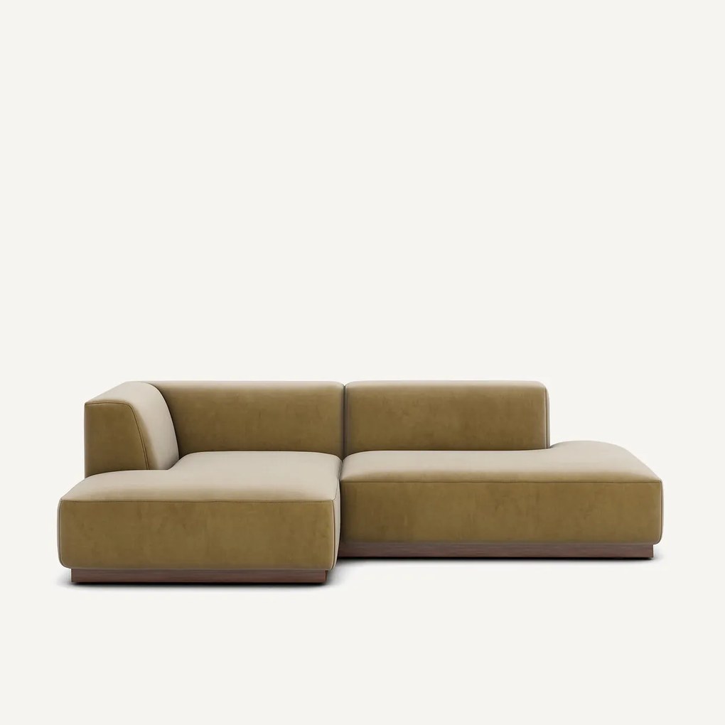 Linkse hoekbank in fluweel, Jacopo