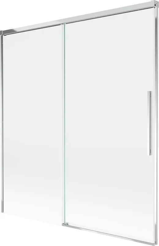 Mexen Rox twee-delige uitschuifbare badwand 150 x 150 cm, transparant, chroom - 8C9-150-001-01-00