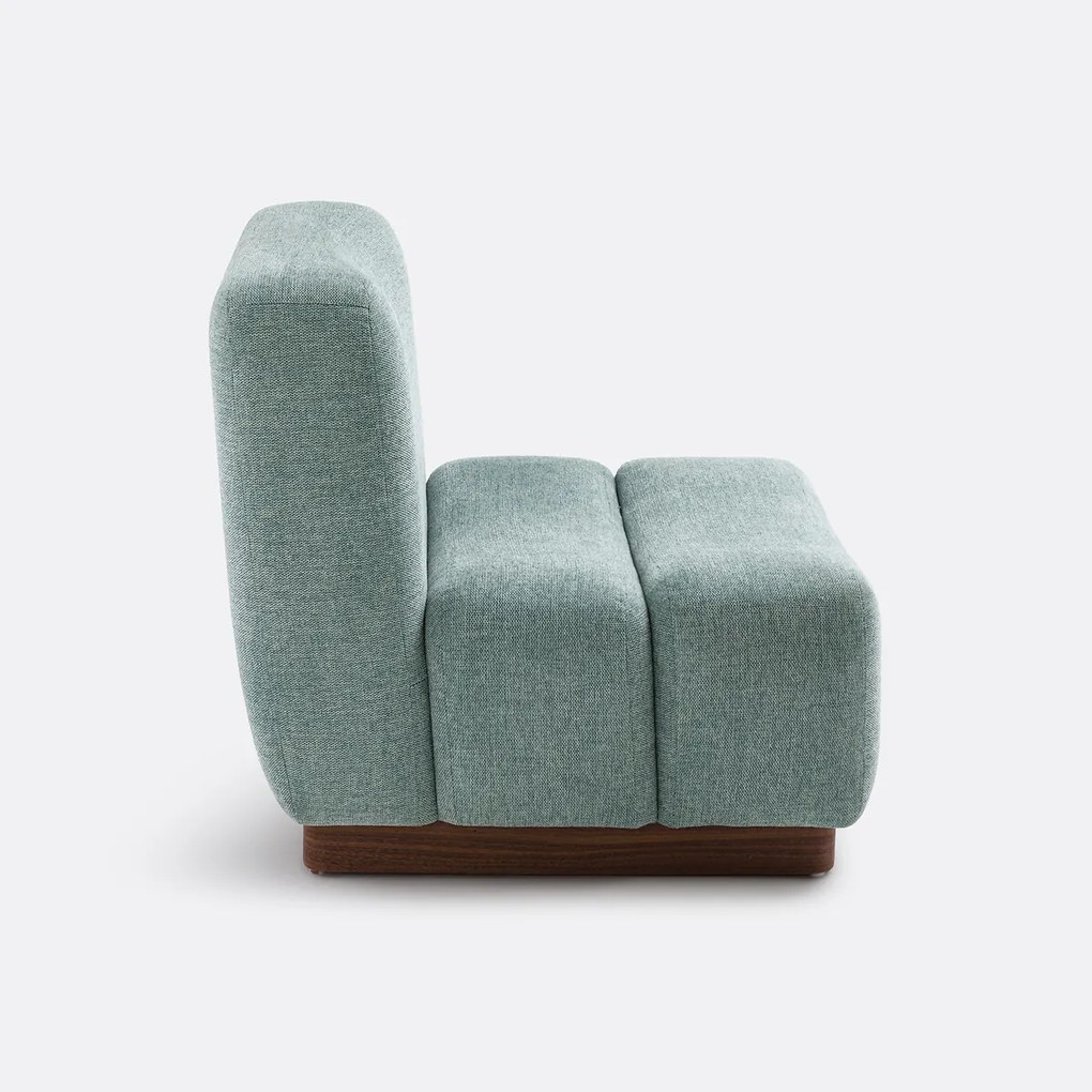 Fauteuil in getextureerde stof Podo