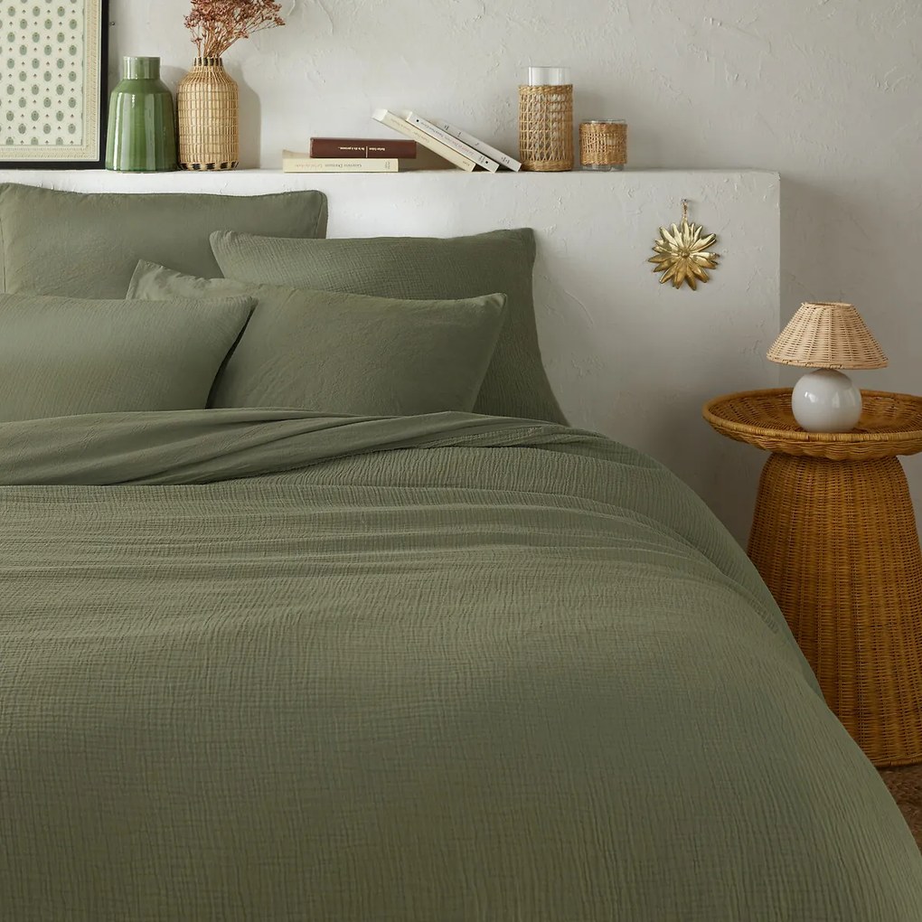 Dekbedovertrek katoen gaas/gewassen katoen, Kumco