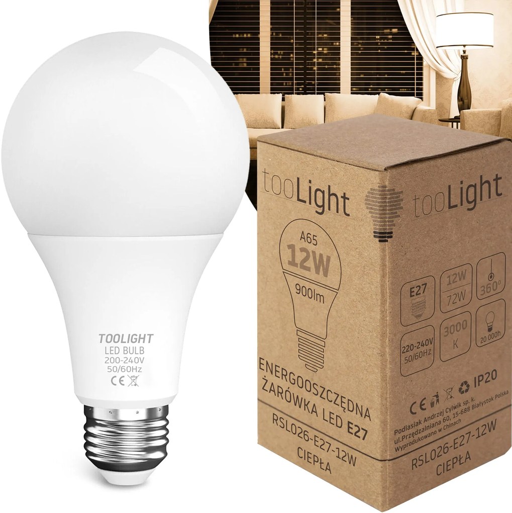 LED lamp RSL026 E27 12W Warm