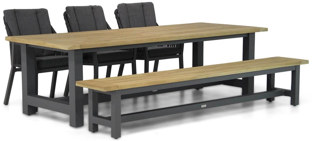 Picknick Set 6 personen 260 cm Rope Grijs Lifestyle Garden Furniture Verona/San