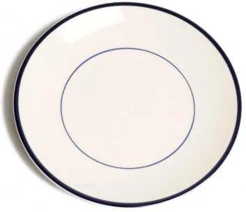Bord ontbijt 'Rand', aardewerk, donkerblauw, Ø 22 cm