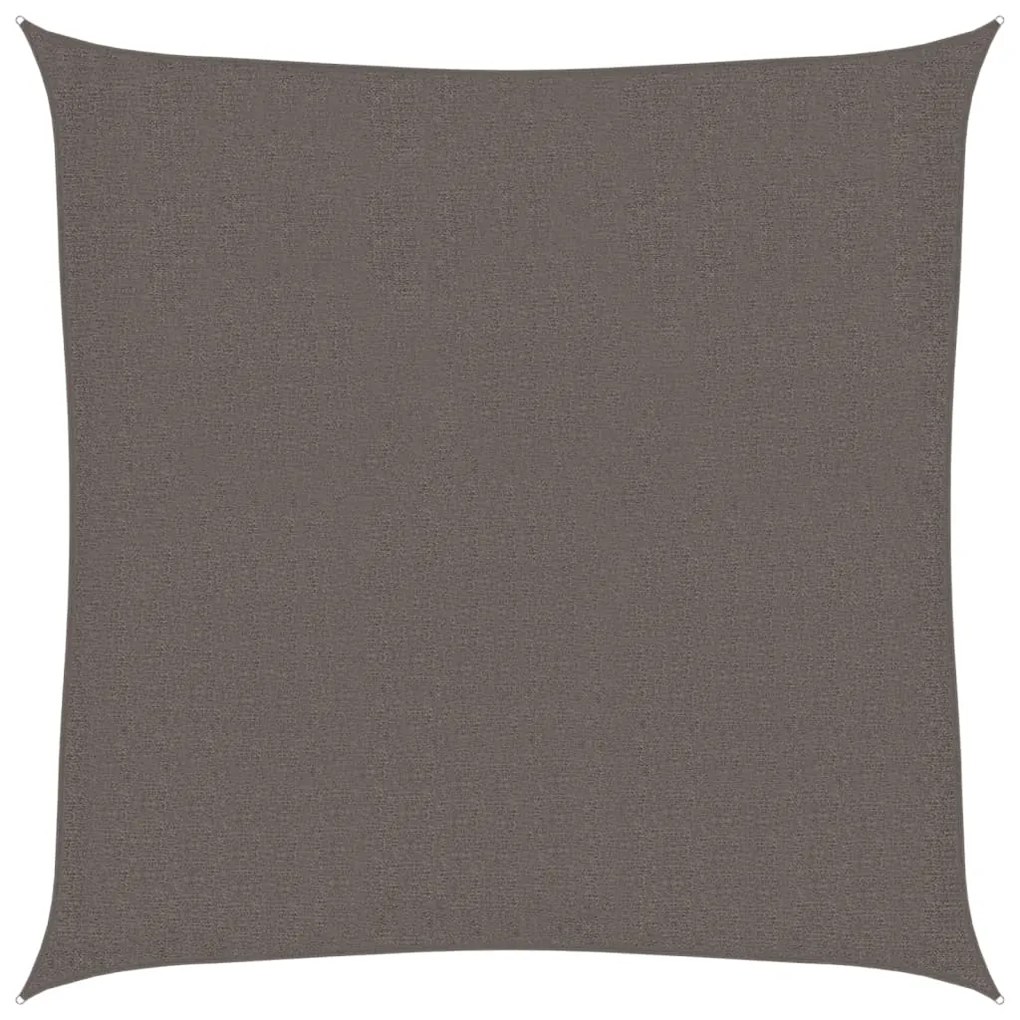 vidaXL Zonnezeil 160 g/m² 3x3 m HDPE antracietkleurig