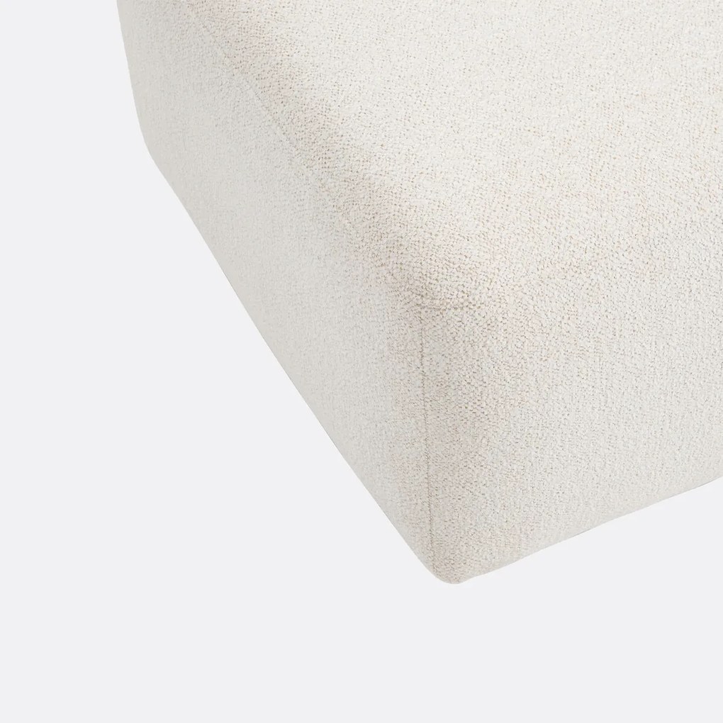Polyester poef, gemêleerd chenille, Monica