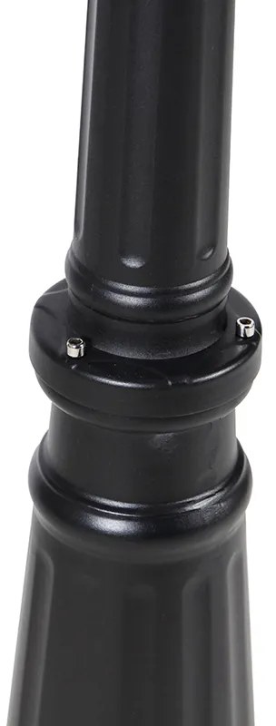 Klassieke buitenlantaarn zwart 200 cm IP44 - Havana