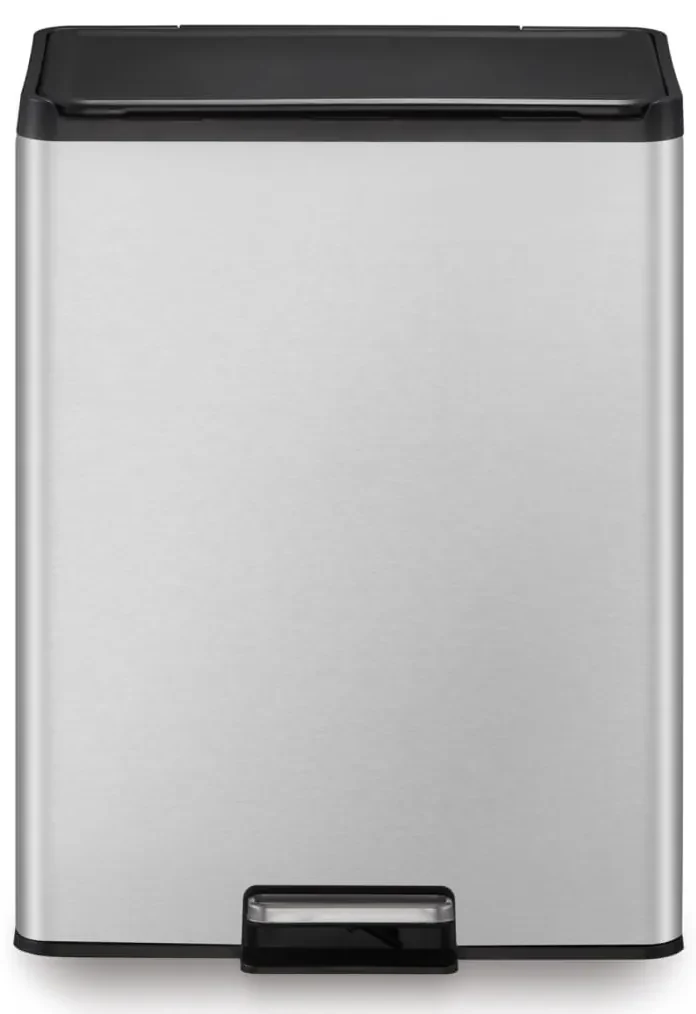 EKO Pedaalemmer Essential 2x20 L matzilverkleurig