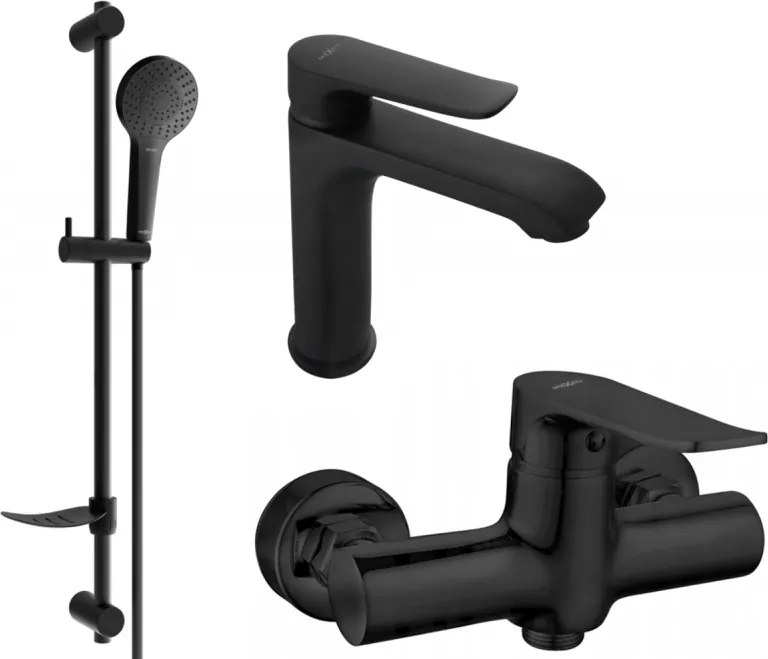 Mexen Pecos DF05 doucheset, zwart - 72704DF05-70