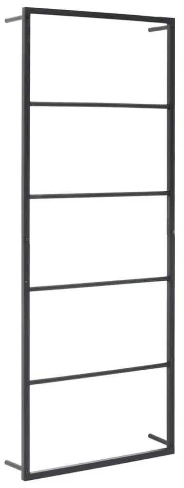 vidaXL Handdoekenrek 45x10x115 cm staal zwart