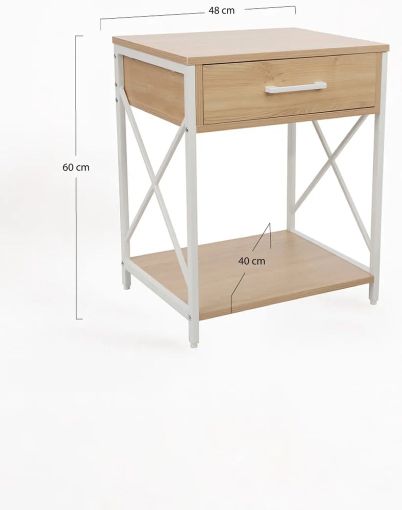 Lesly nachtkastje met lade