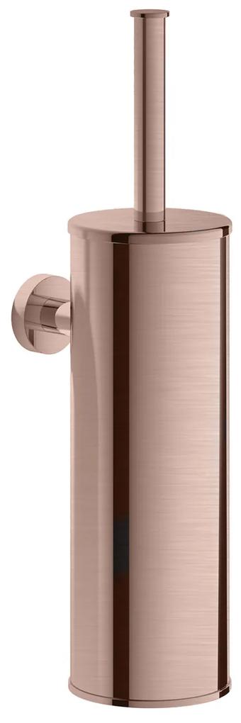 Toiletborstelgarnituur Hotbath Cobber Wandmodel Geborsteld Koper PVD