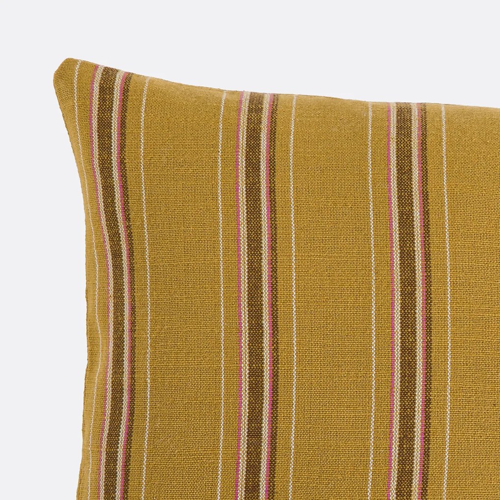 Rechthoekige kussenhoes, gestreept katoen, OSWALD